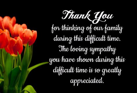 Thank You Messages For Sympathy And Condolence Wishesmsg