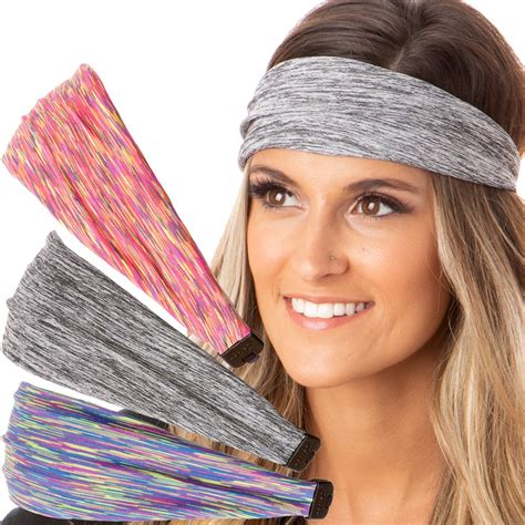 Hipsy Hipsy Womens Adjustable And Stretchy Xflex Sports Headband 3