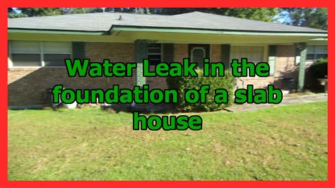 Slab leak repair is a significant issue that can cause serious damage to your home and lead to costly repairs in only a short amount of time. Water Leak in slab foundation of a house MUST SEE!! - YouTube