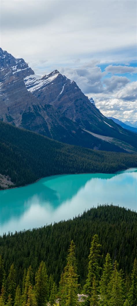 Peyto Lake Wallpaper 4k Canada Glacier Mountains