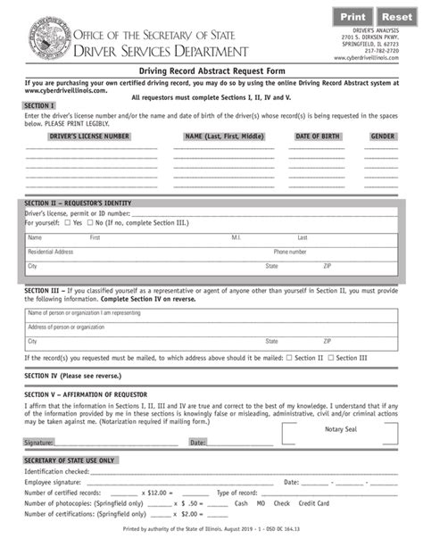 Fill Free Fillable Illinois Secretary Of State Pdf Forms