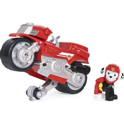 Paw Patrol Moto Pups Marshalls Deluxe Pull Back Motorcycle Vehicle