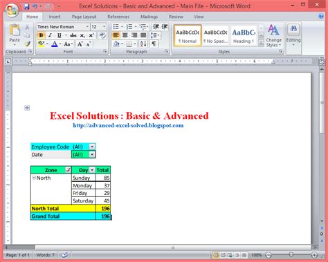 Insert Or Embed Excel File In Word Excel Or Powerpoint Presentation