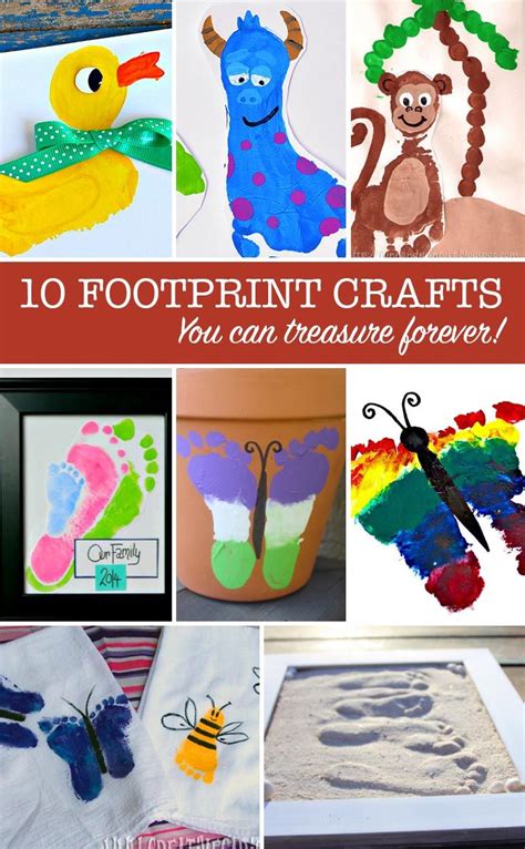 10 Easy Footprint Crafts For Toddlers To Make As Keepsake Ts
