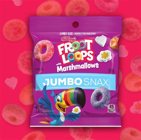 Kelloggs Froot Loops With Marshmallows Jumbo Snax