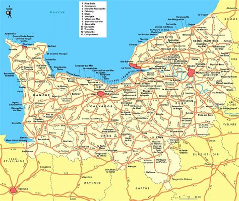 Mapa De Bretaña Y Normandia Para Imprimir Mapa
