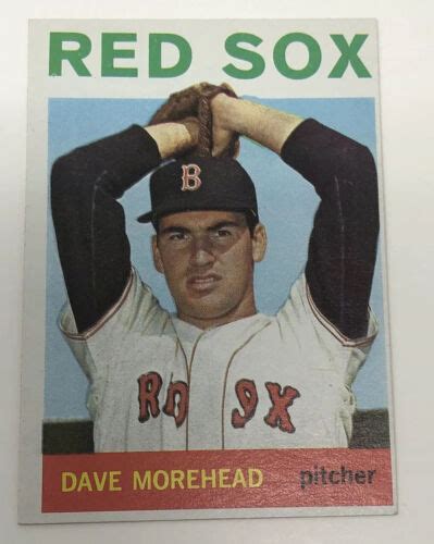 1964 Topps 376 Dave Morehead Red Sox Ebay