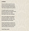 Untitled - Untitled Poem by Cecil Day-Lewis