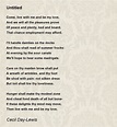 Untitled - Untitled Poem by Cecil Day-Lewis