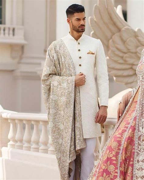 50 White Sherwani Go Royal With White Ace The Look