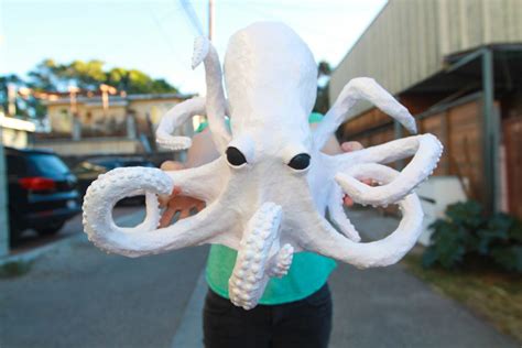 Creepy Paper Mache Octopus Craft Tutorial