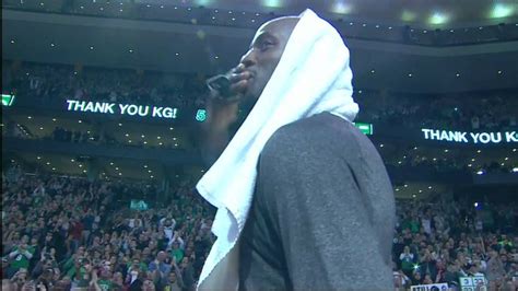 Kg Tribute In The Game Nets Vs Celtics Kevin Garnett Boston