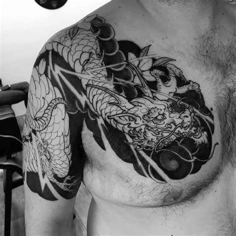 Dragon Shoulder Tattoo Designs For Men Manly Ink Ideas
