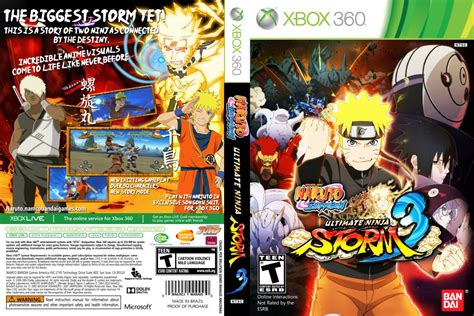 Naruto Shippuden Ultimate Ninja Storm 3 Xbox 360 Game Covers Naruto Shippuden Ultimate Ninja