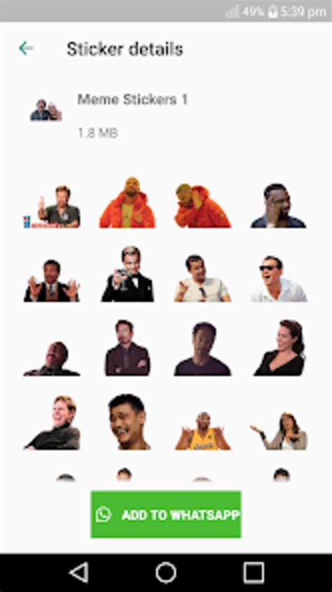 Meme Stickers Wastickerapps For Android 無料・ダウンロード