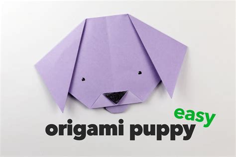 Easy Origami Puppy Face Instructions