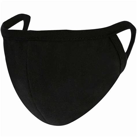 Reusable Black Cotton Face Mask Certification Sitra Number Of Layers