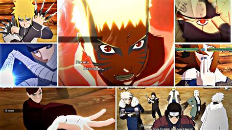 All Kage New Ultimate And Team Ultimate Jutsus Naruto X Boruto Storm