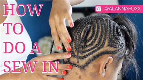 Easy How To Sew In Tutorial Braid Down Tutorial Minimal Leave Out