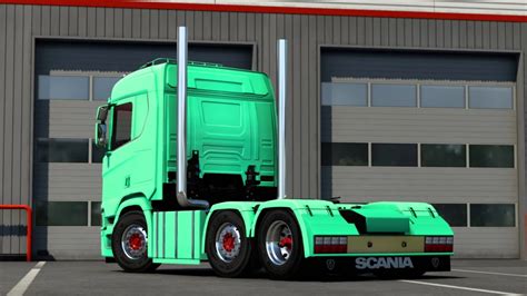 Straight Exhaust Pipes For Scania Next Gen Trucks V1 0 ETS2 Euro