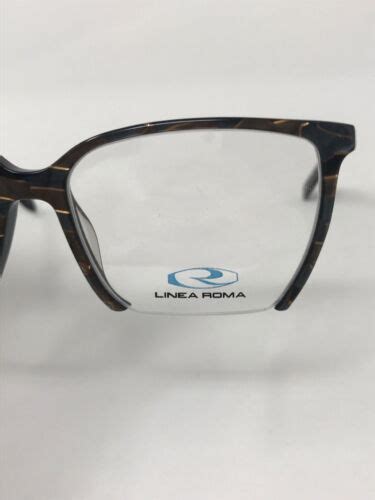 Linea Roma “class 427” Eyeglasses Frame Italy 53 16 140 Brown Marble