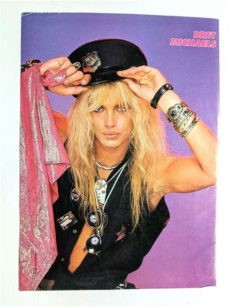 POISON BRET MICHAELS MAGAZINE FULL PAGE PINUP POSTER CLIPPING 16