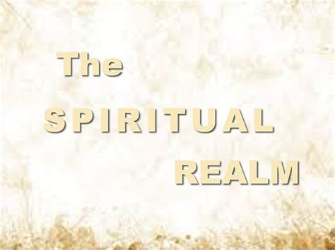 The Spiritual Realm Mtdm