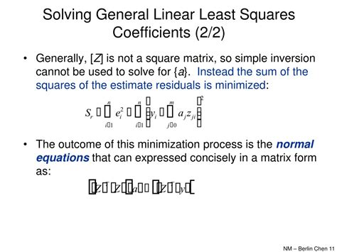 PPT General Linear Least Squares And Nonlinear Regression PowerPoint
