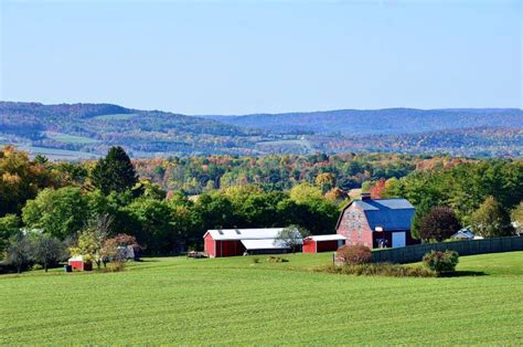 Rural Landscape In Fall Season Upstate New York Stock Image Image Of