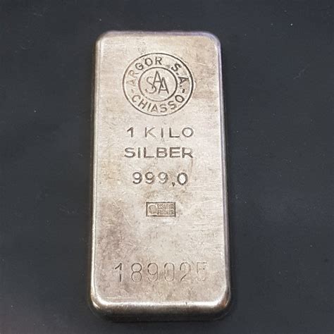 1 Kilogram Silver 999 Argor Unsealed And Without Catawiki