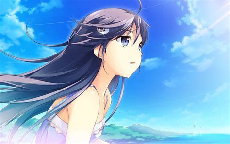 Anime Girl And Blue Sky Wallpapers 1680x1050 280896