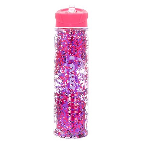 Sequin Graduate 2018 Water Bottle Pink Claires Us