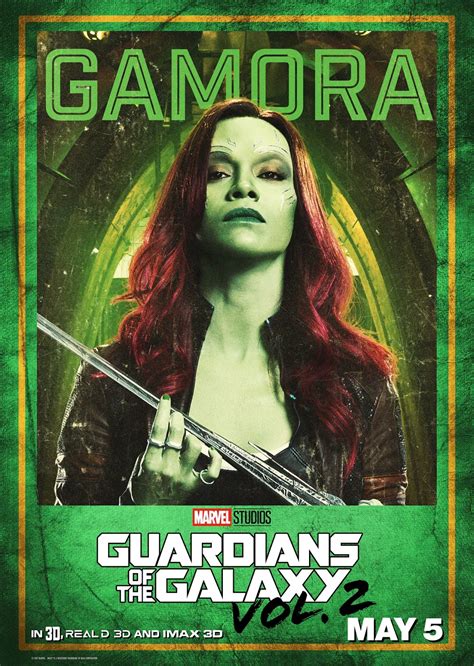 Sasaki Time Guardians Of The Galaxy Vol 2 Character Poster Gamora