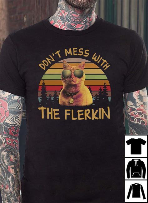 Cat Goose Dont Mess With The Flerkin Sunset T Shirt Long T Shirt Minaze