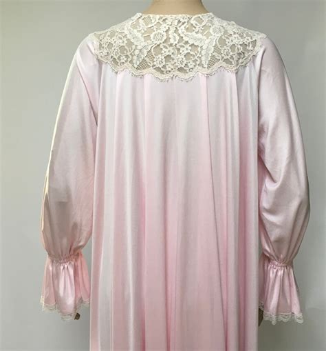 Lucie Ann Claire Sandra Pink Nightgown Robe Set Peignoir Etsy