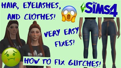How To Fix Sims 4 Cc Bugs Hair Clothes And Eyelashes Really Easy Youtube