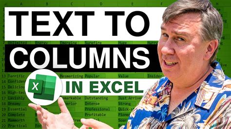 Mrexcel S Learn Excel Text To Columns Youtube