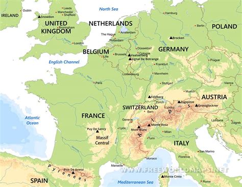 Eastern And Western Europe Map World Map