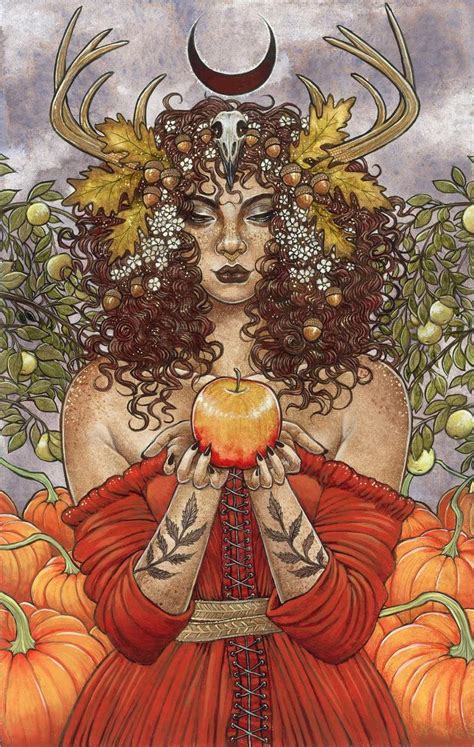 Mabon Pagan Autumn Equinox Art Print Etsy Pagan Art Mabon Autumn