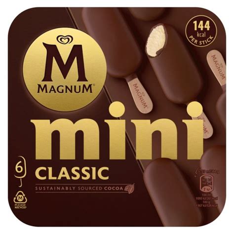 Magnum Mini Classic Ice Cream X 6 6 Pack