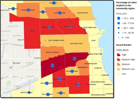 Cpb Scores At A Ca Level For The Central Section Of Chicago Regions
