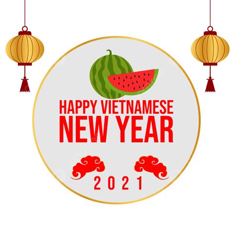 Tet New Year Vector Art Png Watermelon Vector Tet Happy Vietnamese New