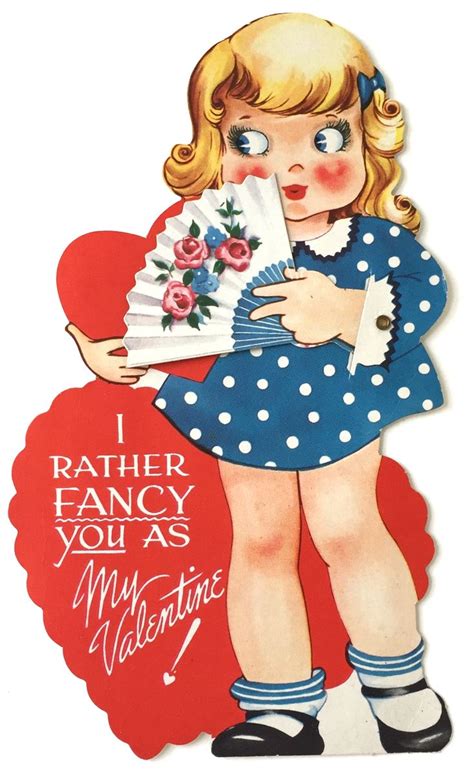 Vintage Large 9 Valentines Card Unused Articulated Etsy