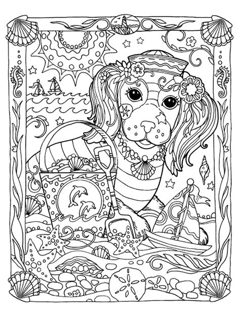 Marjorie Sarnat Dazzling Dogs Coloring Books Dog Coloring Book