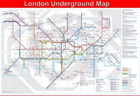 Laminated London Underground Map Poster Wall Chart A2 Size Etsy Uk