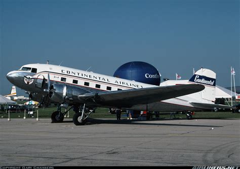 Douglas Dc 3a Continental Airlines Aviation Photo 0976389