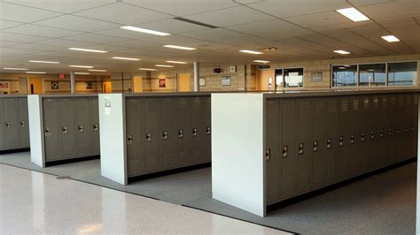 Wide View Shot Of Lockers In School Hallway Stock Footage Sbv 347673675