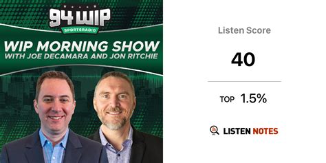 94wip Morning Show With Joe Decamara And Jon Ritchie Listen Notes