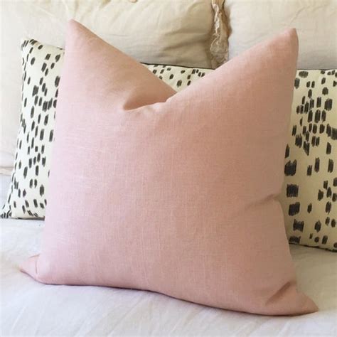 Blush Linen Pillow Cover Blush Pillow Rose Pillow Pink Etsy