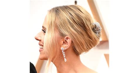 Scarlett Johanssons Earrings At Oscars 2020 Popsugar Fashion Photo 3